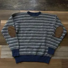 RRL DOUBLE RL ダブルアールエル ニット セーター エルボーパッチM