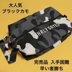 【限定商品】パーリーゲイツ ブラックカモフラ柄シューズケース①