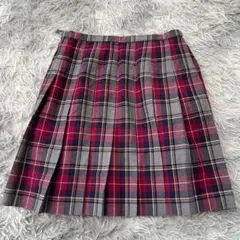 美品✨【EASTBOY】チェックプリーツスカート L 大きいサイズ ウール100