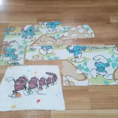 はぎれセット　スマーフ　カルフォルニアレーズン