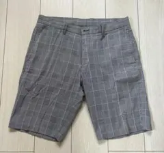 ユナイテッドアローズ　グレー チェック柄 ショートパンツ