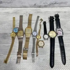 不動品時計10本まとめ　管理番号71 カシオ、アルバ、エルジンなど