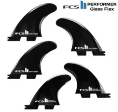 FCS II Performer フィン 5枚セット ブラック