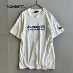 【MONDETTA】半袖Tシャツ　ロゴ　コットン100% クルーネック　古着