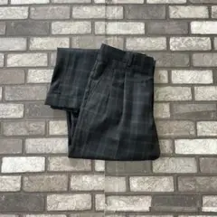 old 2tac check pattern slacks green 76