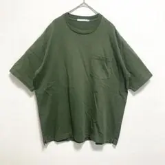 time after time Tシャツ 半袖 L トップス カーキ グリーン