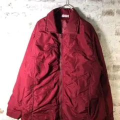 【ヴィンテージ】レトロ ステッチデザインジップアップブルゾン古着usedAS20