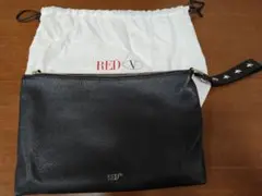 美品 Red Valentino レッドヴァレンティノ クラッチバッグ レザー