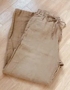 MUJI 無印良品 麻リネン100%パンツ