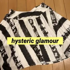美品☆ヒステリックグラマー　ドクロ柄ストライプスカート