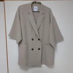 LEPSIM　リネンライクドライシリーズ　ルーズW5部袖ジャケット