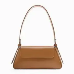 ZARA ザラ フラップ ミニマル ショルダーバッグ ワンハンドル ブラウン