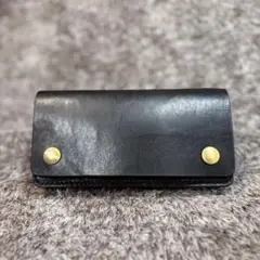 original.トラッカーウォレットロング3層+1ポケ.牛オイルヌメ.ブラック