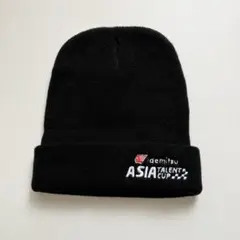 イデミツ アジアタレントカップ ニット帽 帽子 ブラック 入手困難品 レア