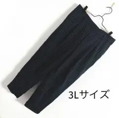 【SHOO・LA・RUE】 楽ちん！ストライプワイドパンツ 大きめ 3Lサイズ