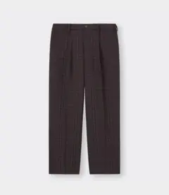 【新品】GU チェック バギースラックス ワイドパンツ Sサイズ UNIQLO
