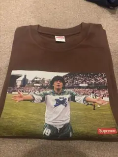 Supreme マラドーナ Tシャツ ブラウン