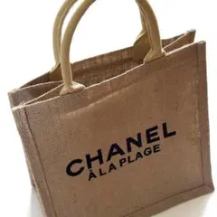 【新品】 CHANEL シャネル ノベルティ リネン(麻)素材トートバッグ