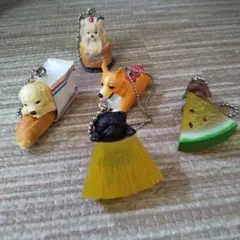 犬パン&犬と果物キーホルダーセット ガチャ