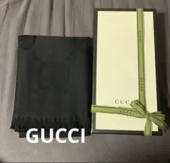 GUCCI グッチ マフラー ストール GGロゴ ブラック