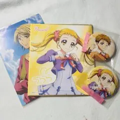 プリキュアファイブ うらら ここ しろー 缶バッチ 色紙 特典