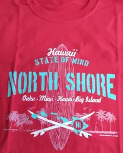 ハワイ Ｔシャツ NORTH SHORE XL レッド