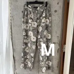 ZARA BASIC フラワープリントパンツ M