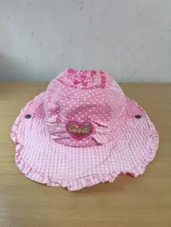 ミニー ピンク 帽子 水玉模様