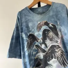 US製　ザ・マウンテン　スリー・イーグル　Tシャツ　アニマル　動物　星条旗　XL