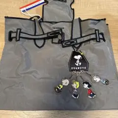 新品　ラクゼット　スヌーピー　グレーS