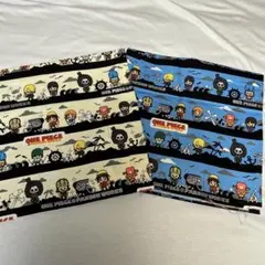 ⭐︎レア⭐︎ONE PIECE ワンピース　アイボリー&ブルー　はぎれ　一部日焼け有