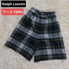 ラルフローレン ショートパンツ タータンチェック ウール100% S