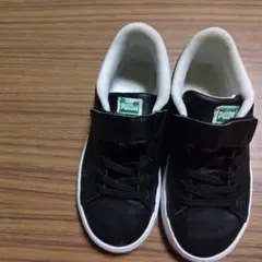 PUMA ブラック スニーカー ベルクロ 19センチ
