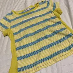 匿名配送RAG MARTストライプTシャツ90黄色青ボーダーラグマート