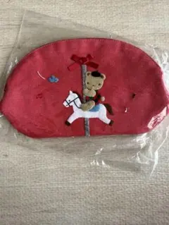 新品 ファミリア デニム ポーチ