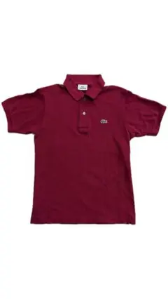 LACOSTE バーガンディ ポロシャツ サイズ2