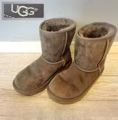 UGG アグ ムートンブーツ グレー 22cm レディース/ガールズ