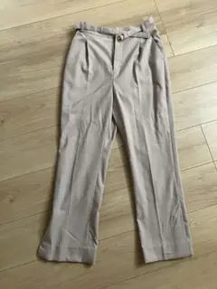売れなければ処分します　ピンクベージュ スラックス フロントボタン付き