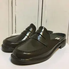 ❤️新品❤️HUNTER バックレスグロスペニーローファー