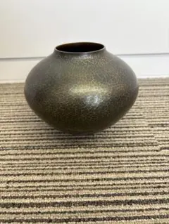 玉川堂 亀甲文銅製花瓶　燕三条　アンティーク　ビンテージ　新潟県燕市 玉川堂 亀甲文銅製花瓶燕三条アンティークビンテージ新潟県燕市
