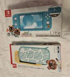 Nintendo Switch Lite まめきちつぶきちアロハ柄 4点おまけ付