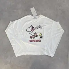 タグ付き未使用 Groovycolors スヌーピー Ꭲシャツ 130cm
