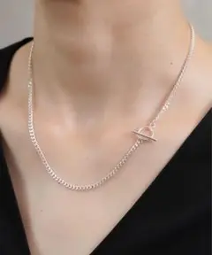 ISOLATION SILVER925 CURVE CHAIN NECKLACE