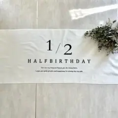 【美品】1/2 HALF BIRTHDAY タペストリー　付属品あり