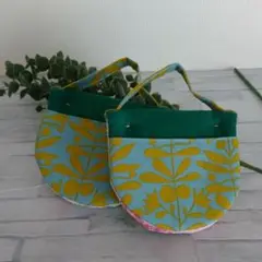 ハンドメイド 北欧柄 鍋つかみ ミトン パックン