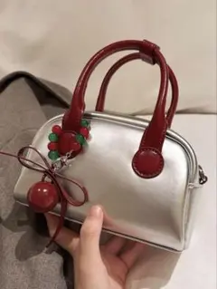 ツートーンハンドバッグ