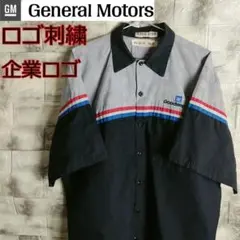 企業ロゴ GM ゼネラルモーターズ ワークシャツ TS-131