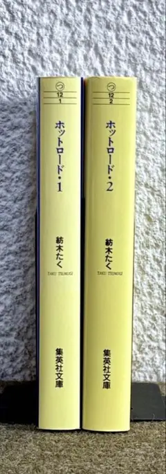ホットロード1,2 全2巻 紡木たく 集英社文庫 2冊セット 別冊マーガレット