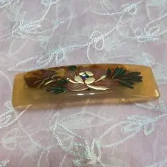 張り鼈甲蒔絵バレッタ