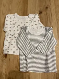 ベビー長袖シャツ2枚セット　90cm 男女兼用